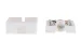 RJ45 Single Port Cat5e Surface Mount Jack White