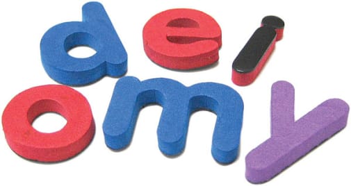 Magnetic Foam Letters: Small Lowercase