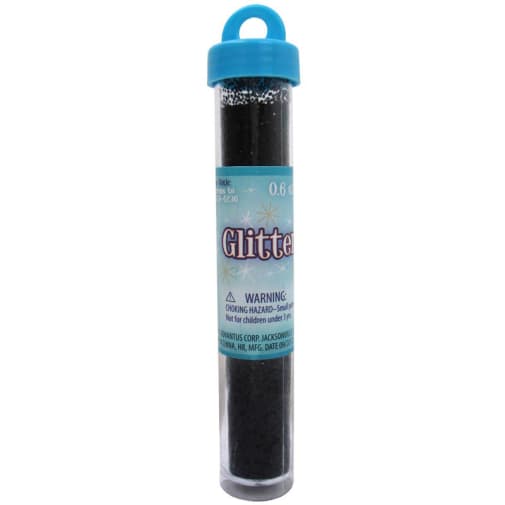 Black 0.6oz Glitter Tubes