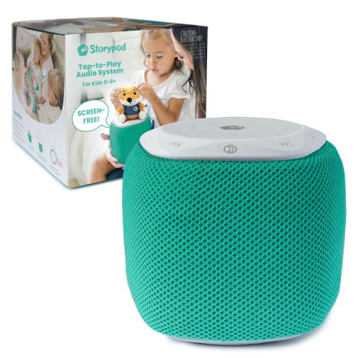 Storypod Audio Player with Teal Sleeve