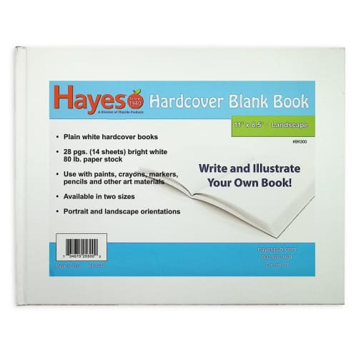 Blank Book 11.5" x 8.5" Landscape (Hardcover)