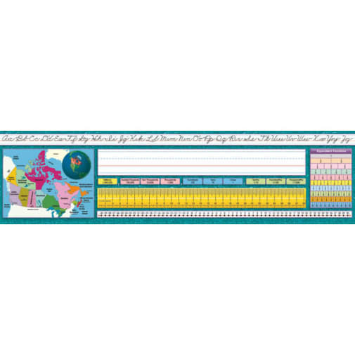 Canadian Intermediate Desk Plate - Traditional Cursive