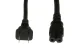 AC Power Cord, C7 to 1-15P, 18AWG, Black