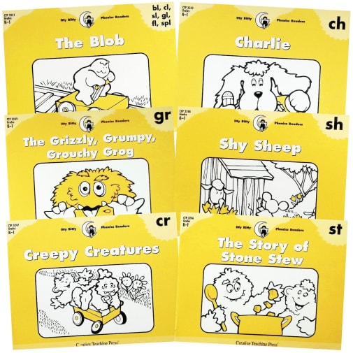 Itty Bitty Phonics Readers Blends/Diagraphs 6-Pack