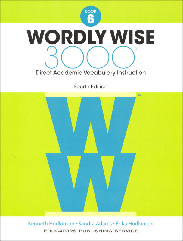 Wordly Wise 3000 Book 6 Student Edition (4th Edition;  Homeschool Edition)