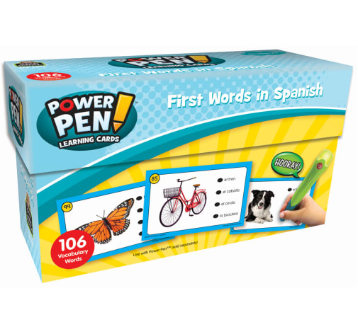 Power Pen Learning Cards: First Words in Spanish (Grade K+)