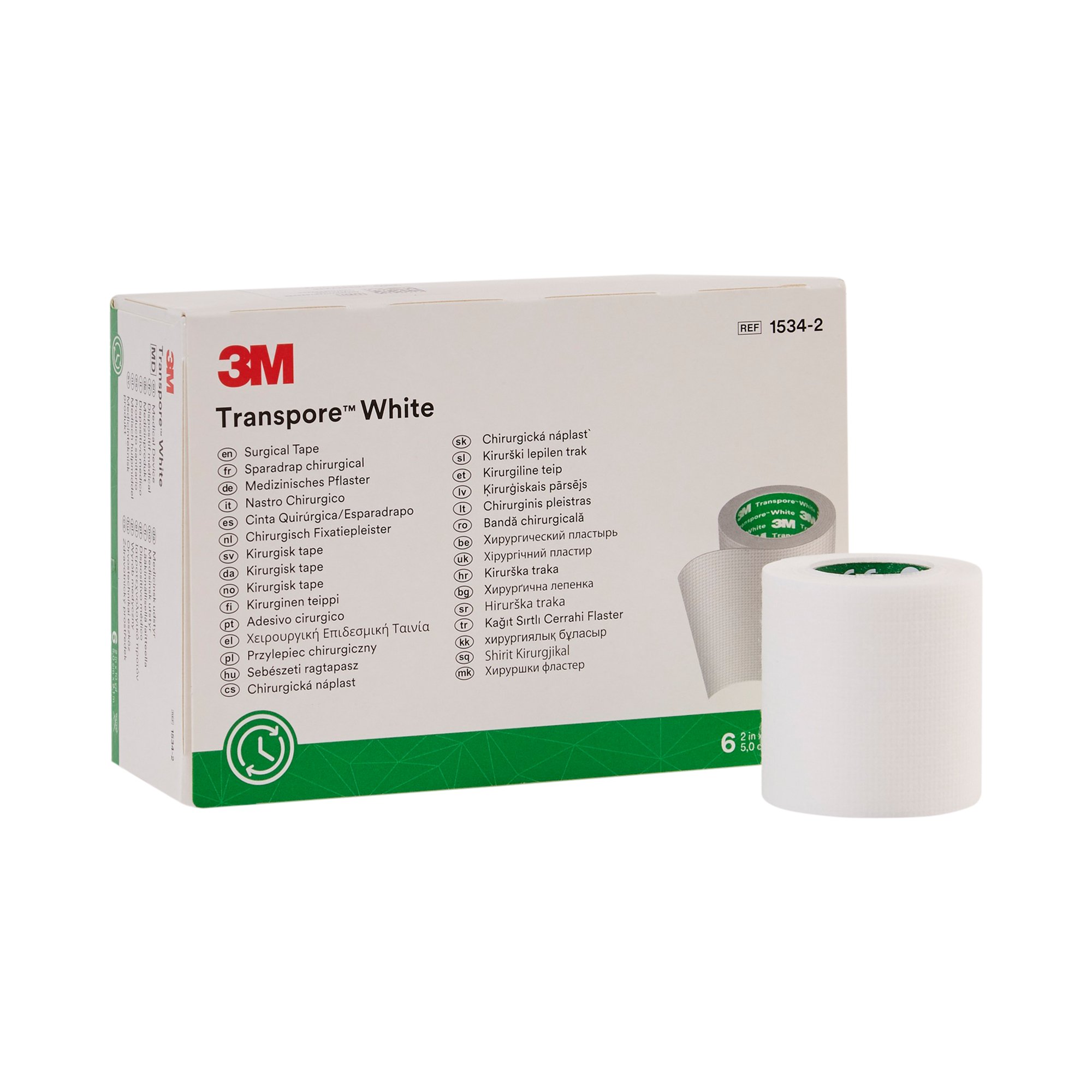 3M Transpore Plastic Medical Tape, 2 Inch x 10 Yard, White MK 445279