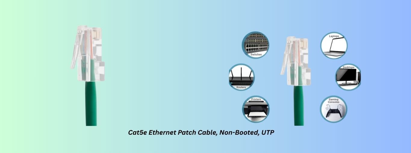 Cat5e Ethernet Patch Cable, Non-Booted, UTP by cablesandkits