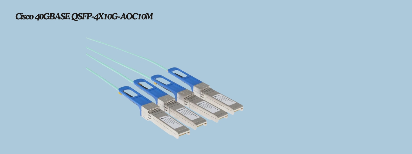 Cisco 40GBase QSFP-4X10G-AOC10M by Cablesandkits