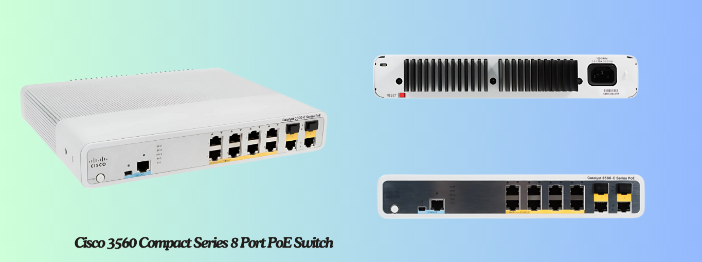 Cisco 3560 Compact Series 8 Port PoE Switch by cablesandkits