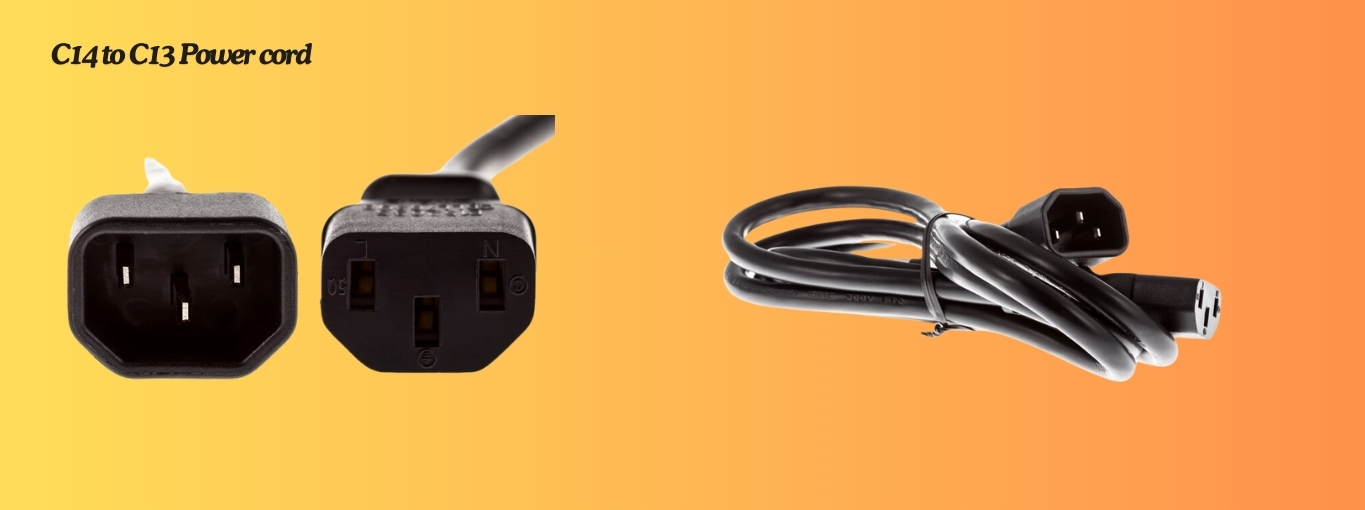 C14 to C13 Power cord by Cablesandkits