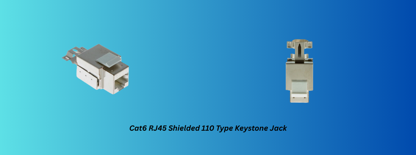 Cat6 RJ45 Shielded 110 Type Keystone Jack