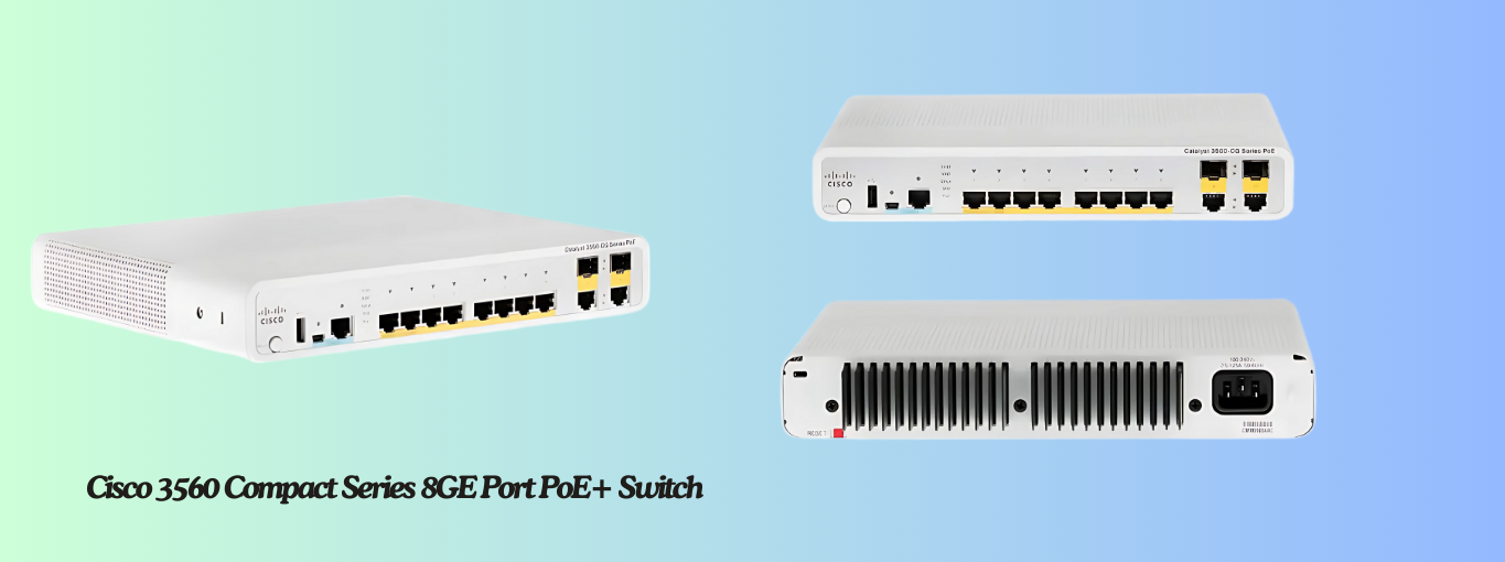 Cisco 3560 Compact Series 8GE Port PoE+ Switch by cablesandkits