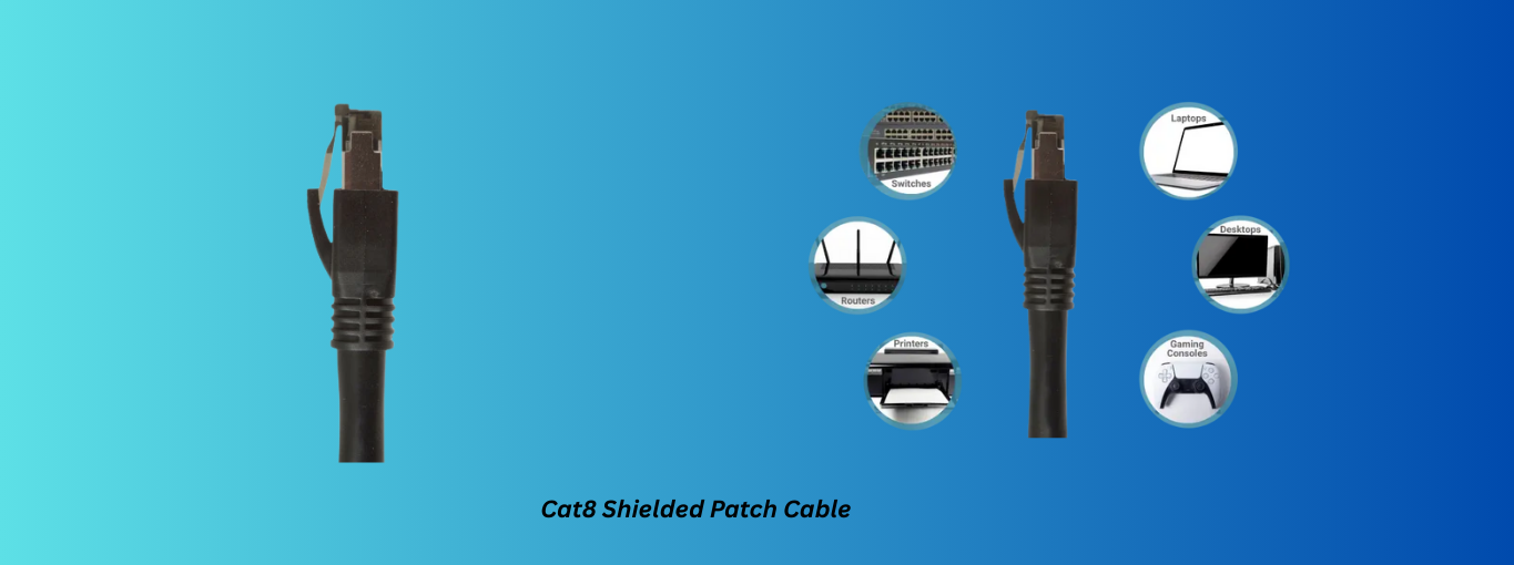 Cat8 Shielded Patch Cable: Best for Industrial/High-Noise Environments by Cablesandkits