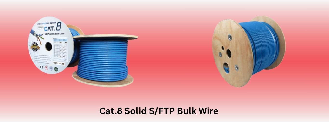 500Ft Cat.8 Solid SFTP Bulk Wire by Cablesandkits