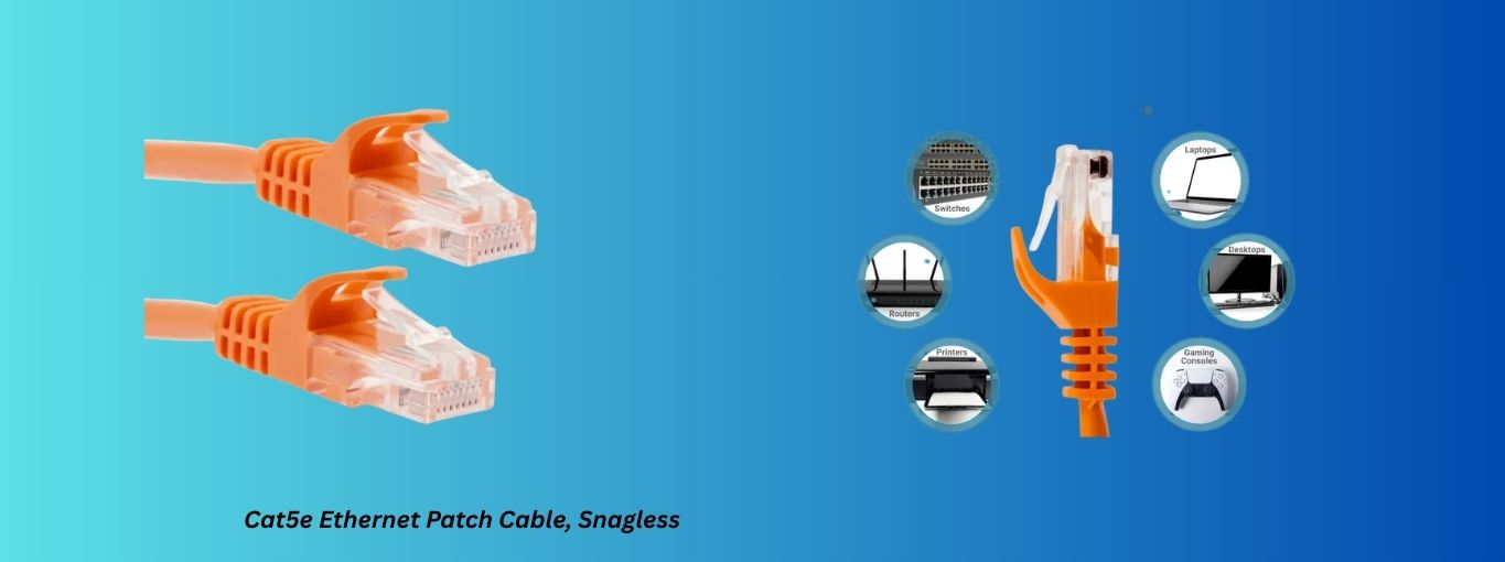 Cat5e Ethernet Patch Cable, Snagless by cablesandkits
