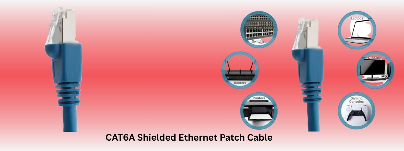 CAT6A Shielded Ethernet Patch Cable by Cablesandkits
