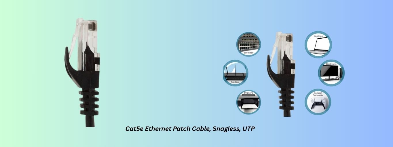 Cat5e Ethernet Patch Cable, Snagless, UTP by cablesandkits
