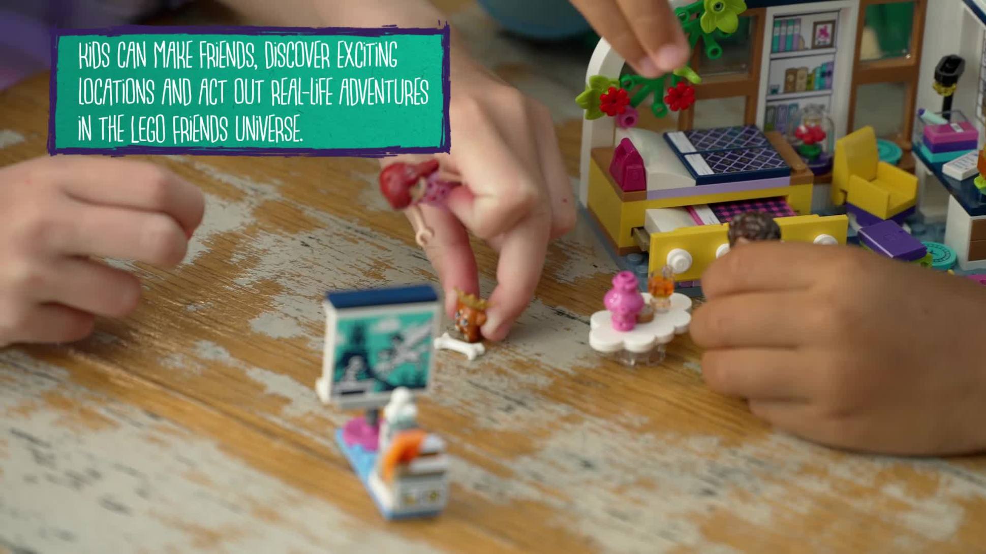 LEGO Friends 41740 La Chambre d’Aliya, Jouet pour Filles et Garçons, Soirée  Pyjama, à Collectionner, avec Figurine Paisley et Aira Le Chiot, Enfants 6