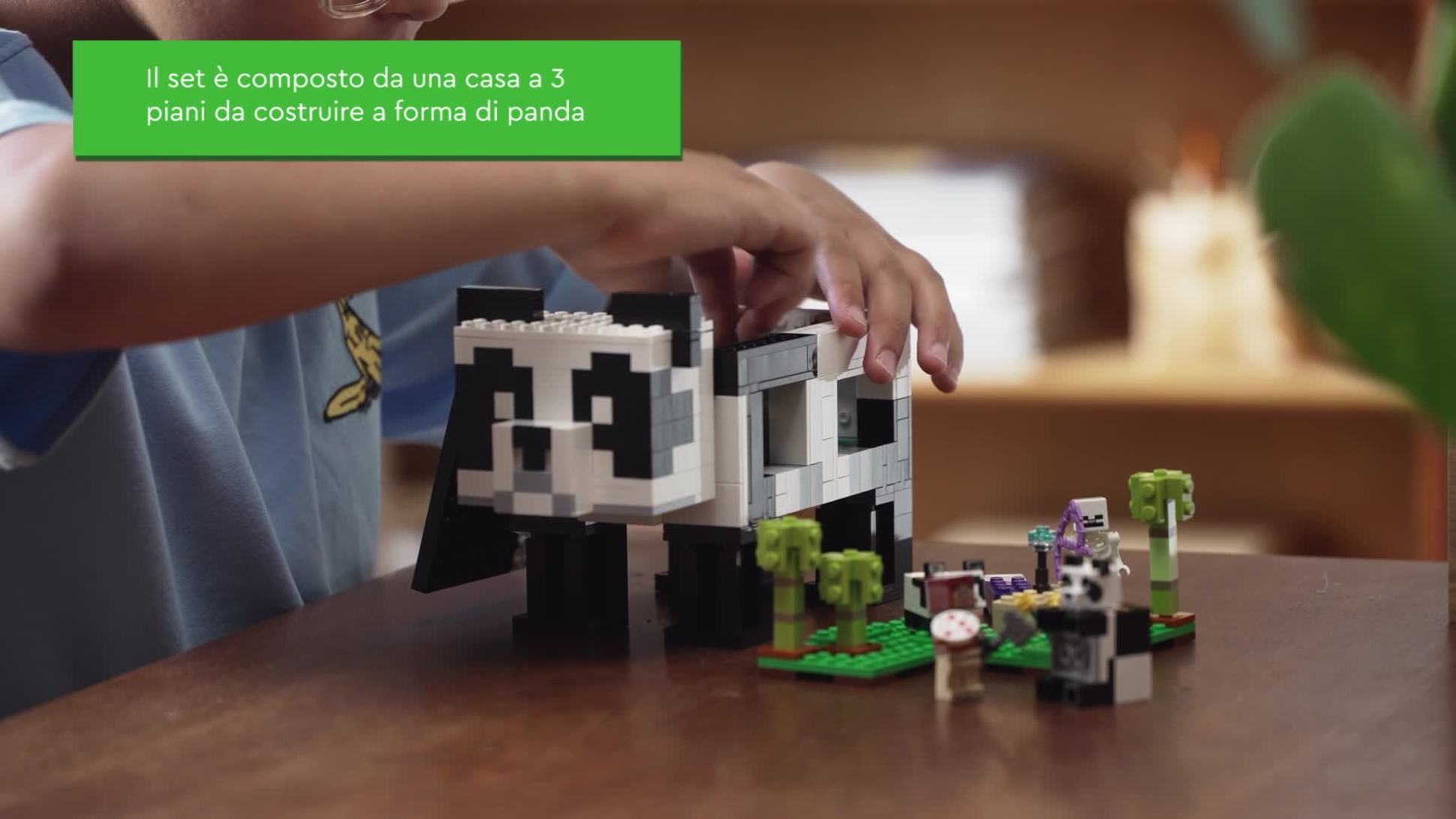 Lego® minepanda02 animal Minecraft, panda, à construire