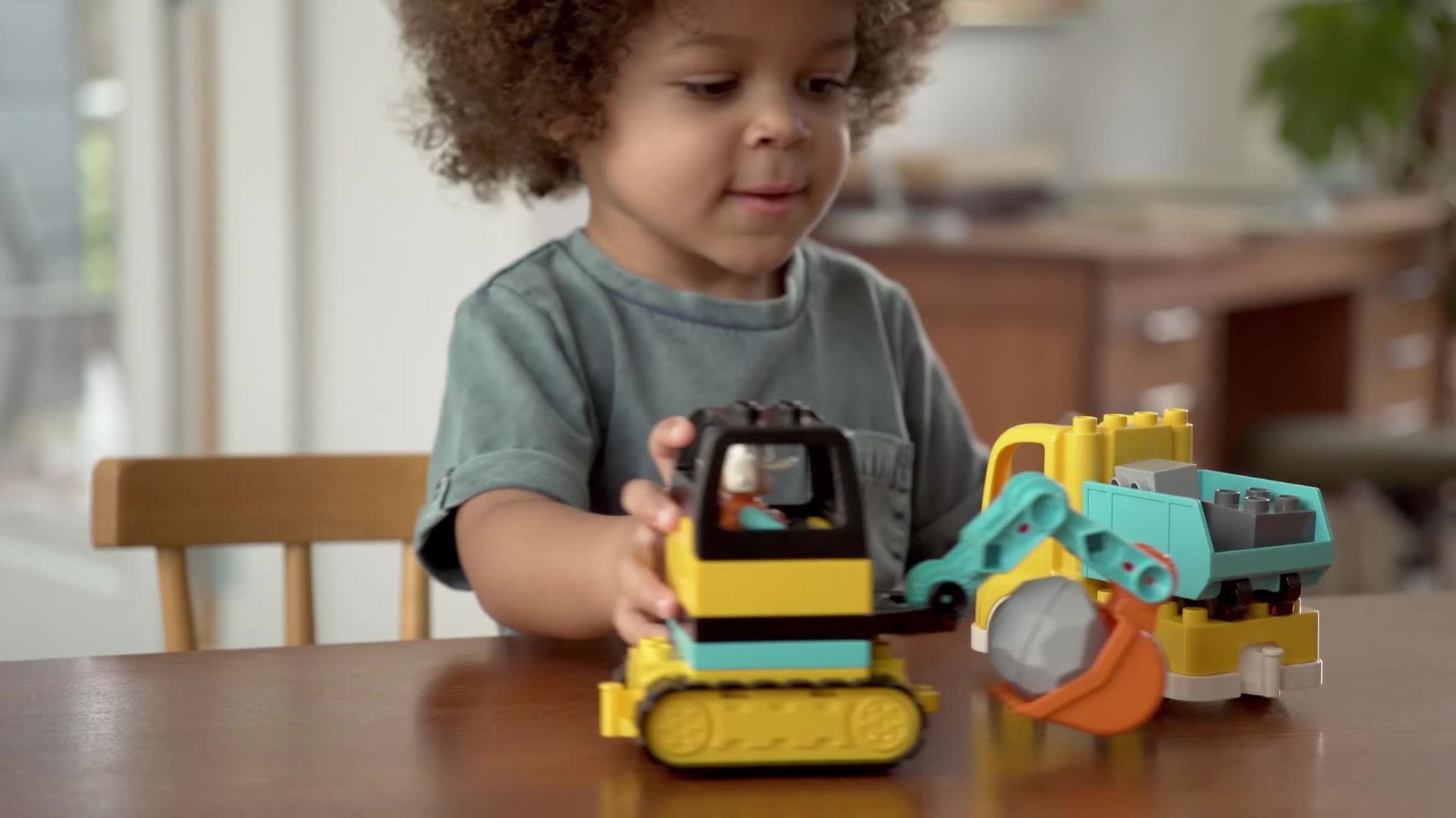 Excavadora de Lego Duplo Town Truck & Tracked 10812, el mejor regalo para  niños de 2 años