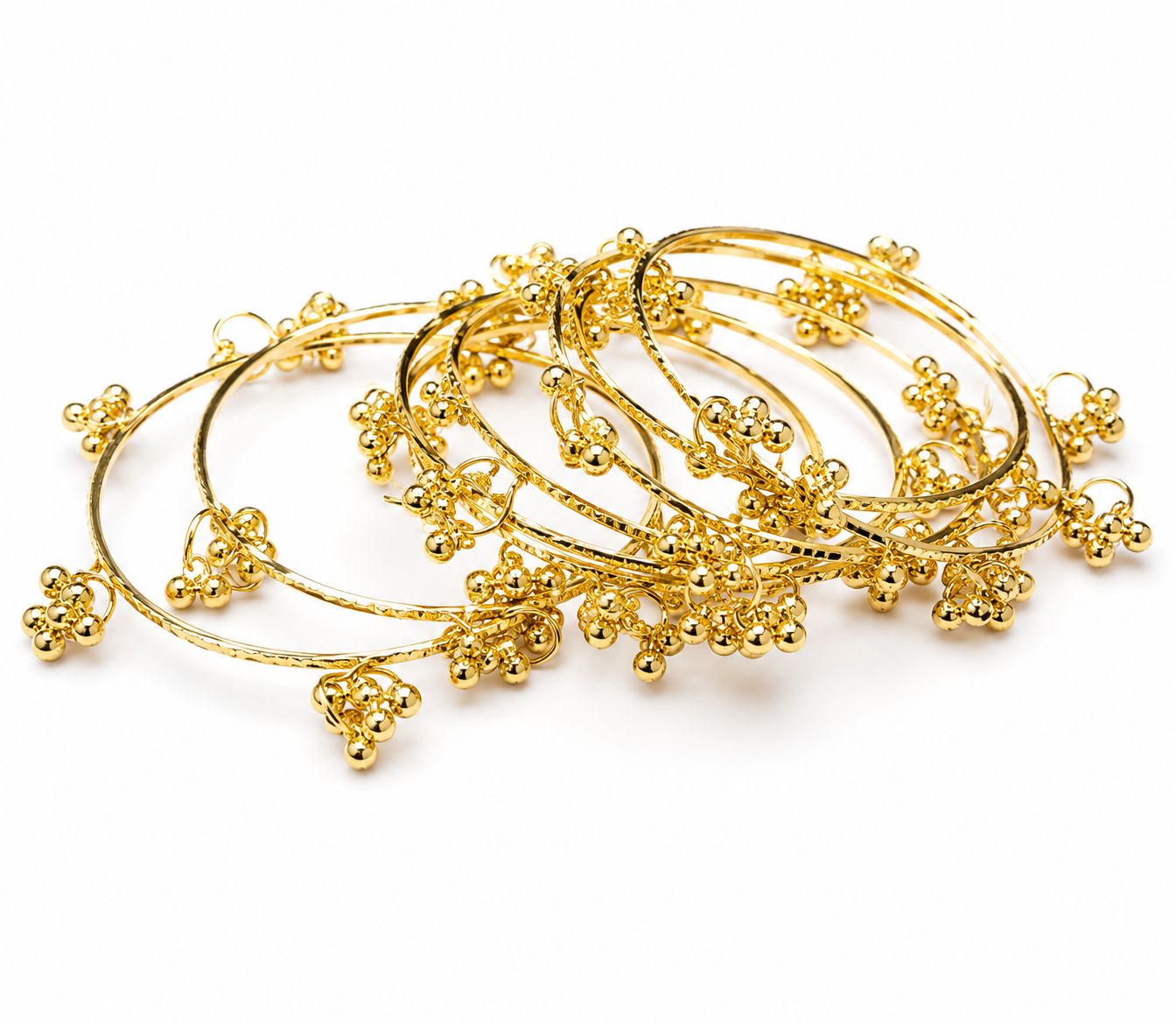 Ranique Ghunguru Kashmiri Bangles 8pc Set