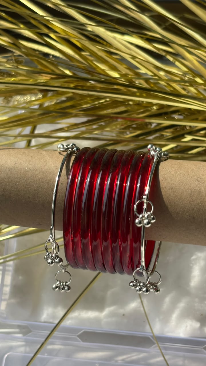 Viral Transparent Jelly Bangles with Ghungroo