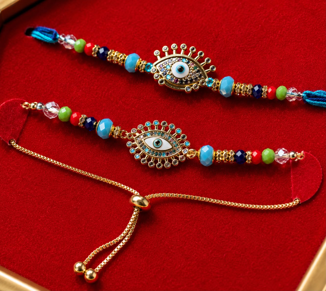 premium Bhaiya & Bhabhi Rakhi Set