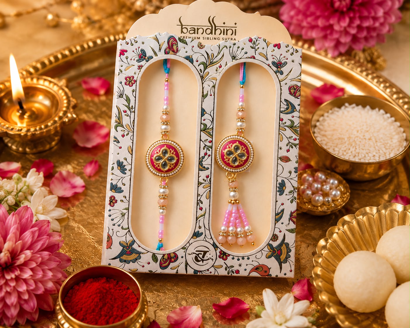 Bhaiya Bhabi Rakhi Set of 2