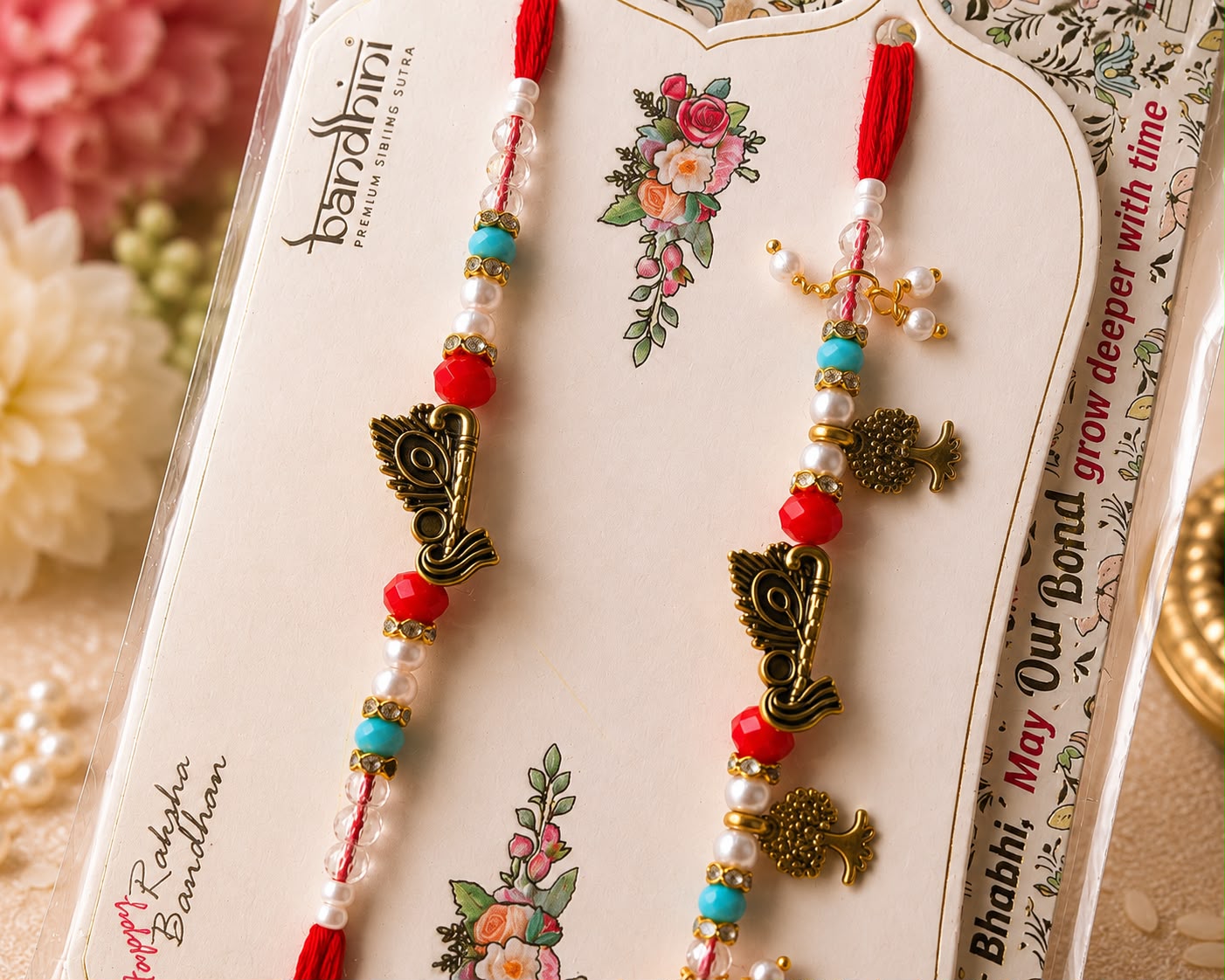 Bhaiya Bhabhi Rakhi Set of 2 || Bhaiya Bhabi Rakhi