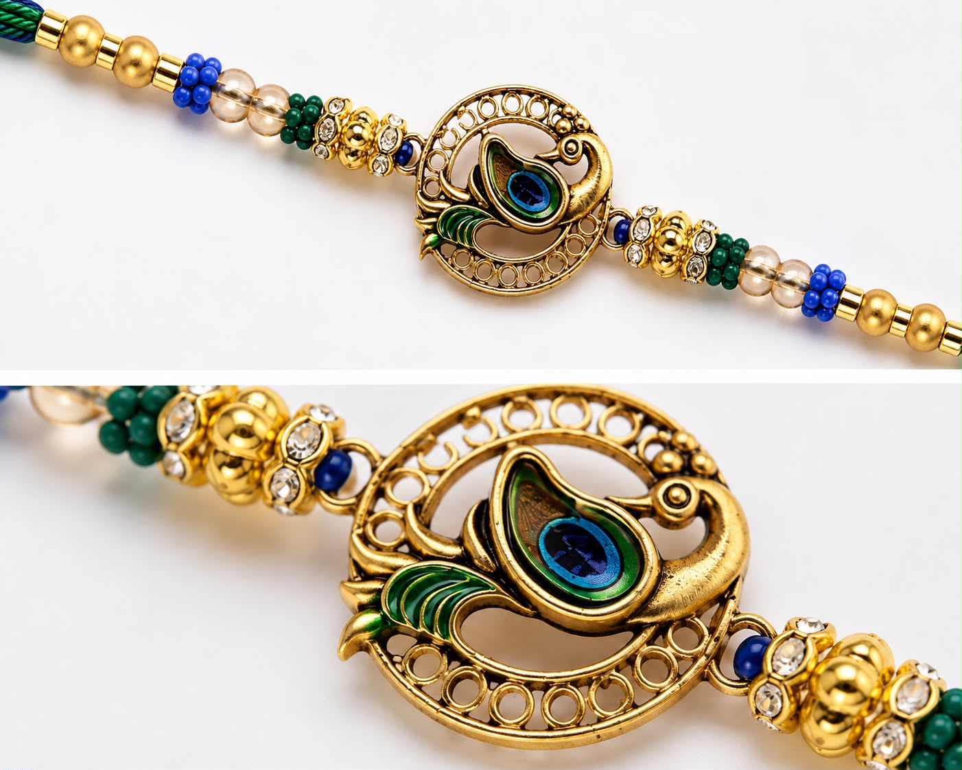 Peacock Design Fancy Rakhi