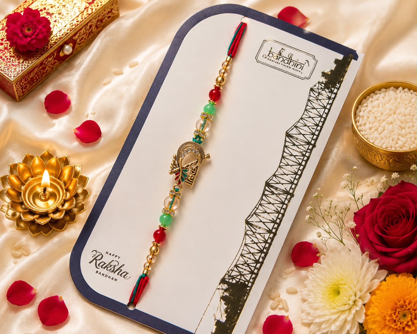 Brother Premium Krishna Rakhi || Pack of 1