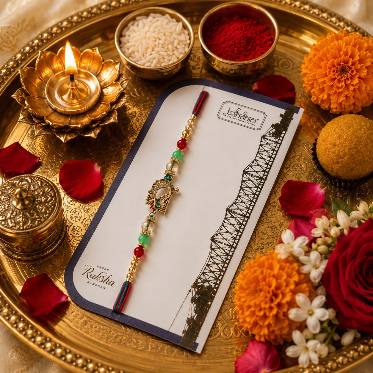 Brother Premium Krishna Rakhi || Pack of 1