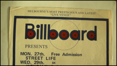 Billboard, Melbourne. VIC