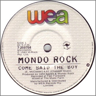 Come Said The Boy by Mondo Rock