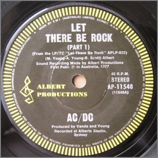 Let There Be Rock (Part 1) B/W Let There Be Rock (Part 2) by AC/DC