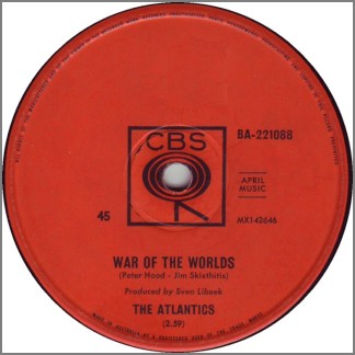 War Of The Worlds B/W Bowman by The Atlantics