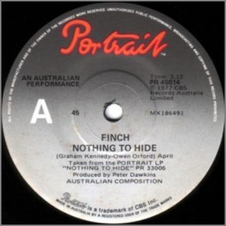 Nothing To Hide B/W Foolin' by Finch/Contraband