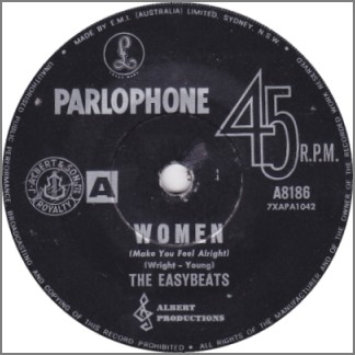 Women (Make You Feel Alright) B/W In My Book by The Easybeats