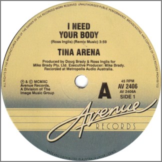I Need Your Body by Tina Arena