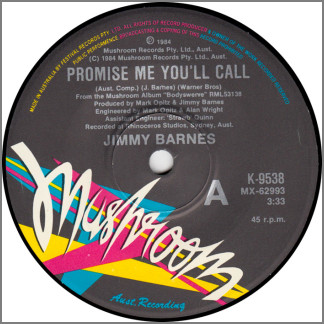 Promise Me You'll Call by Jimmy Barnes