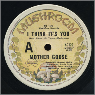 I Think It's You B/W Ol' Blue by Mother Goose