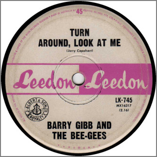 Turn Around, Look At Me B/W Theme From Jaimie McPheeters by The Bee Gees