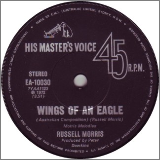 Wings Of An Eagle B/W Satisfy You by Russell Morris