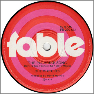 The Pushbike Song B/W In The Summertime by The Mixtures