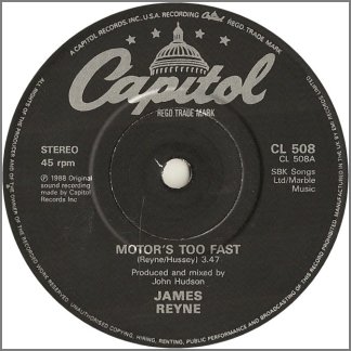 Motor's Too Fast by James Reyne