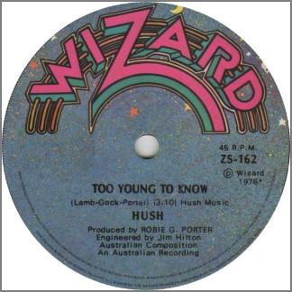 Too Young To Know B/W Lies by Hush