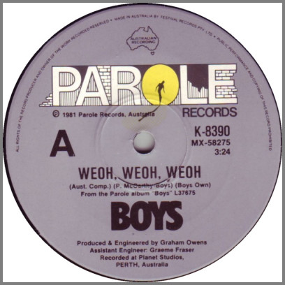 Weoh, Weoh, Weoh B/W One Way by Boys