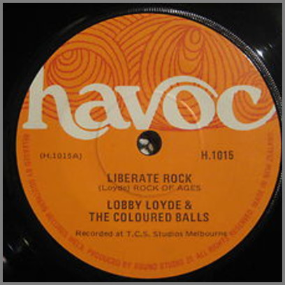 Liberate Rock B/W The Slowest Guitar On Earth by Lobby Loyde and The Coloured Balls