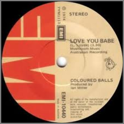 Love You Babe B/W Shake Me Babe by Lobby Loyde and The Coloured Balls